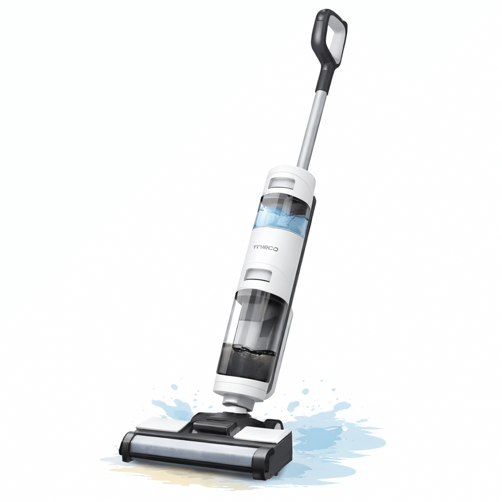 Aspirateur laveur sans fil 2-en-1 qui aspire et lave les sols durs